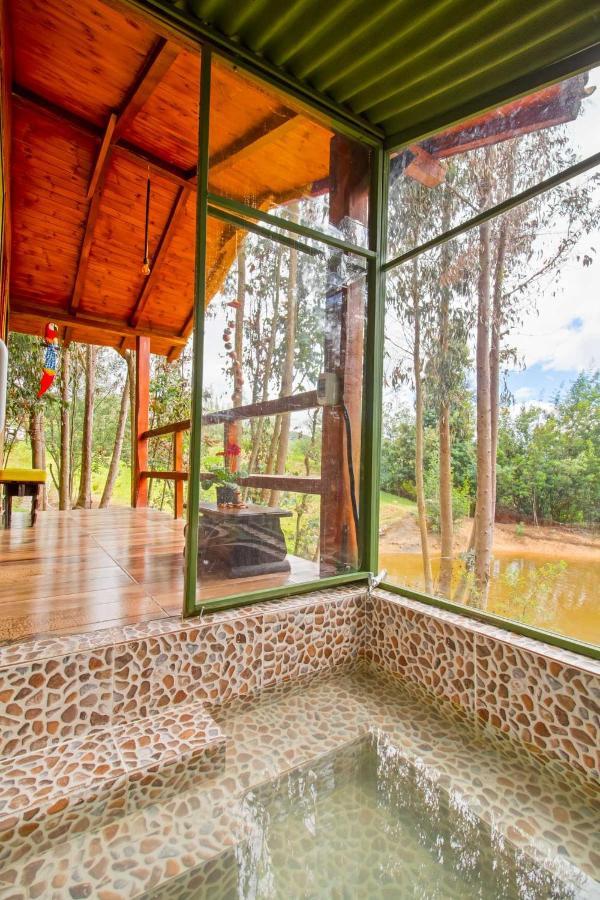 Cabana Tipo Glamping Savieza Life Experience Nemocon المظهر الخارجي الصورة